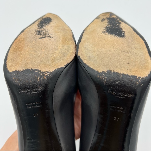 Yves Saint Laurent Wood Block Heels - Picture 10 of 10